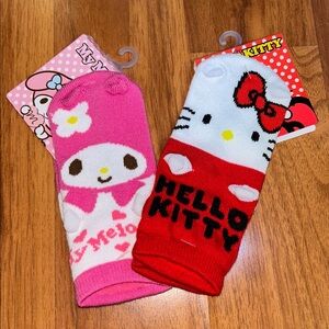 KIDS NWT Sanrio Sock Bundle Hello Kitty and My Melody Character Socks